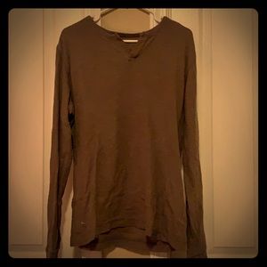 CALVIN KLEIN V-NECK LONG SLEEVE (Grey)